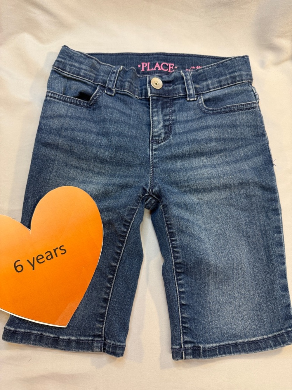 The Children's Place Dark Wash Denim Shorts
